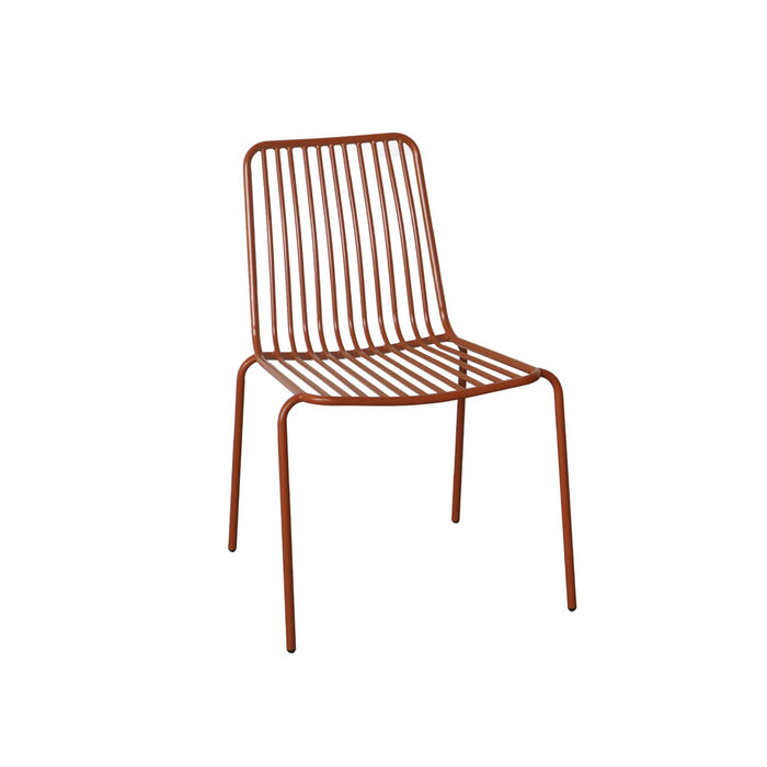 sweeek - Metalen tuinstoel, stapelbaar (set van 2)