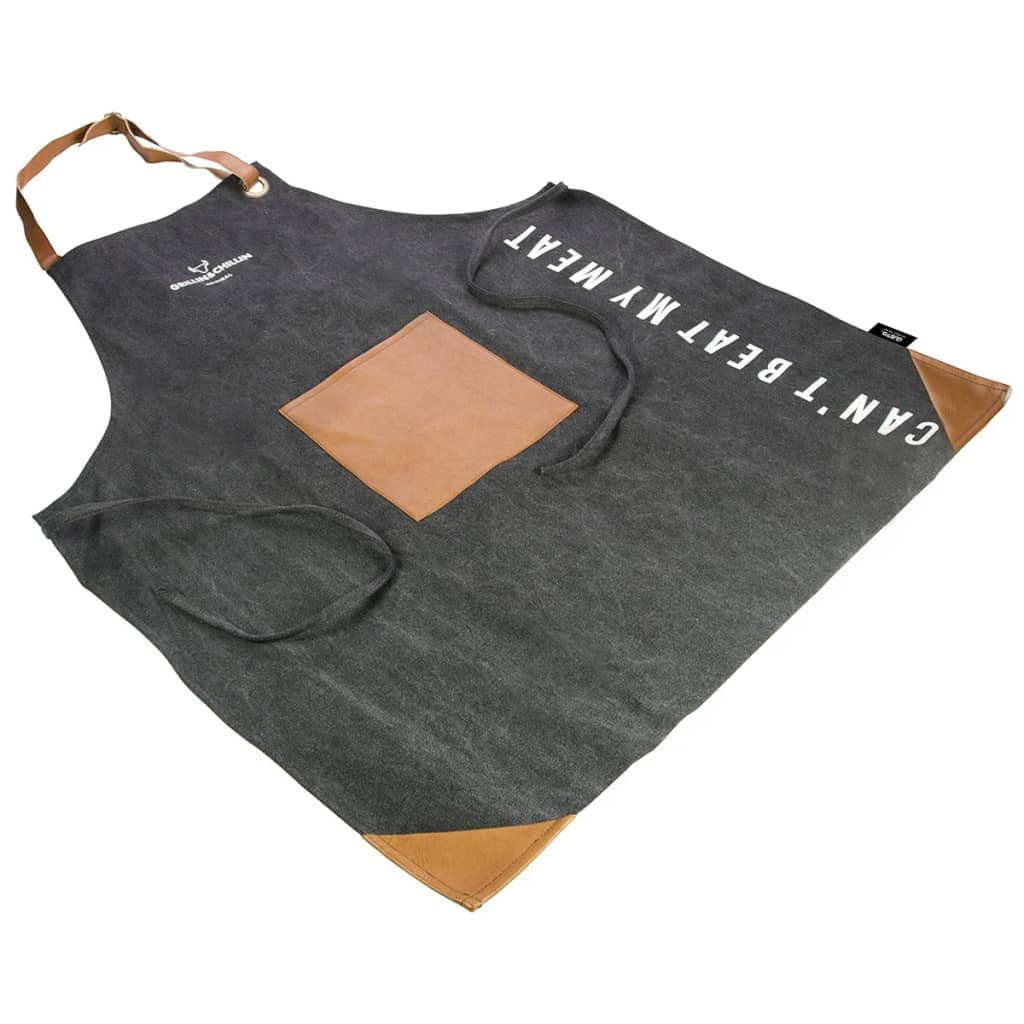 Gusta Schort G&C canvas 80x60 cm zwart 03120010