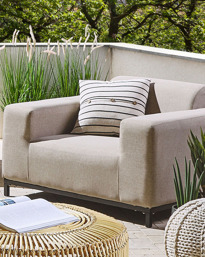 Beliani - ROVIGO - Fauteuil - Beige - Polyester