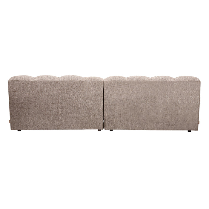 WOOOD Allure 3-Zits Bank - Geweven Stof - Bruin Melange - 79x280x86