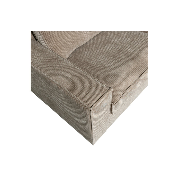 WOOOD Hajo Hoekbank Rechts - Rib - Clay - 84x283x197