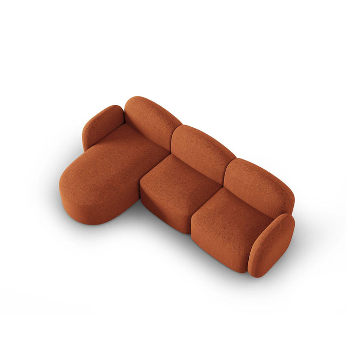 Micadoni Home Blair Hoekbank met Chaise Longue Links - Chenille - Terracotta