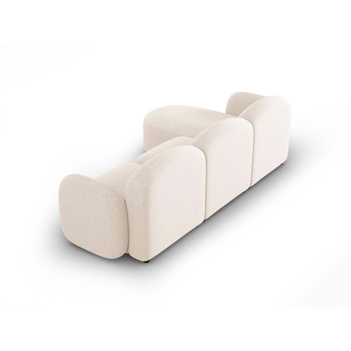 Micadoni Home Blair Hoekbank met Chaise Longue Rechts - Chenille - Lichtbeige
