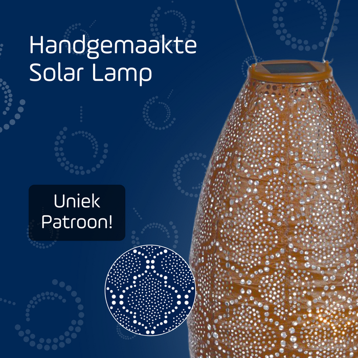 Lumiz Solar tuinverlichting Bazaar Long Oval - 20 cm - Koper