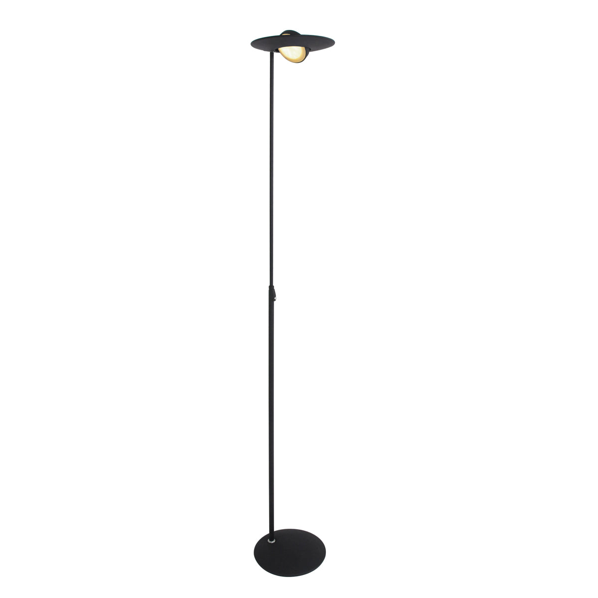 Steinhauer - vloerlamp - Zenith LED - zwart - kunststof metaal - Ø 28cm - LED - 1477ZW