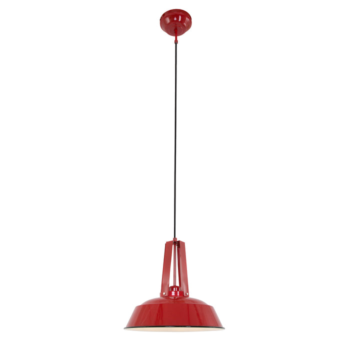 Mexlite - hanglamp - Eden - rood - metaal - Ø 42cm - E27 - 7704RO