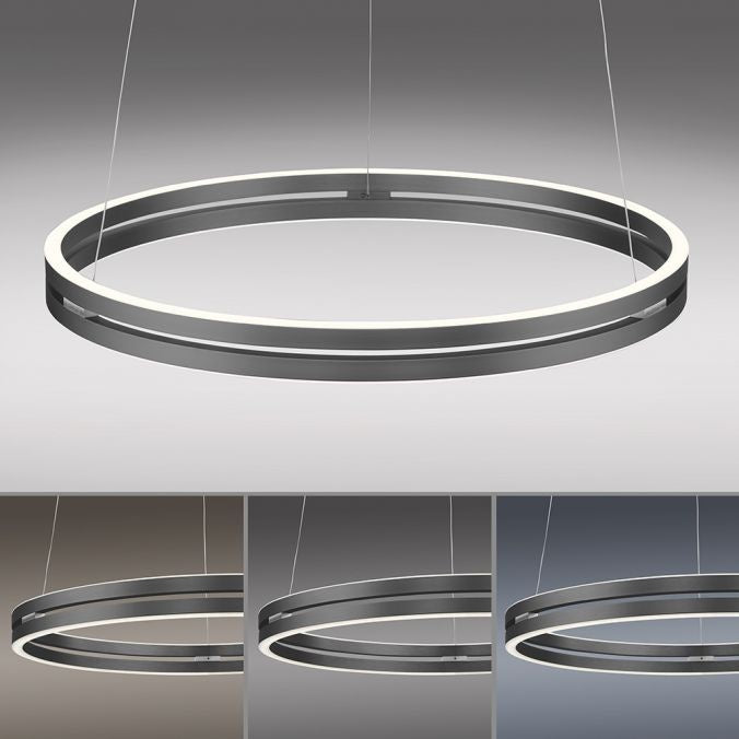 Neuhaus PURE® Neuhaus PURE-MOTO-E-LOOP Hanglamp E-Lift  Grey Ø 70cm