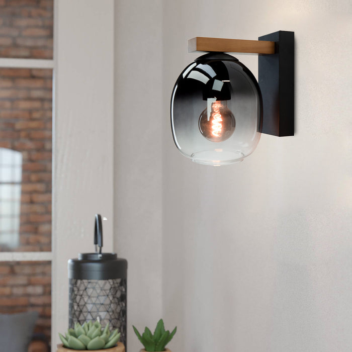 EGLO Filago Wandlamp - E27 - Bruin, zwart