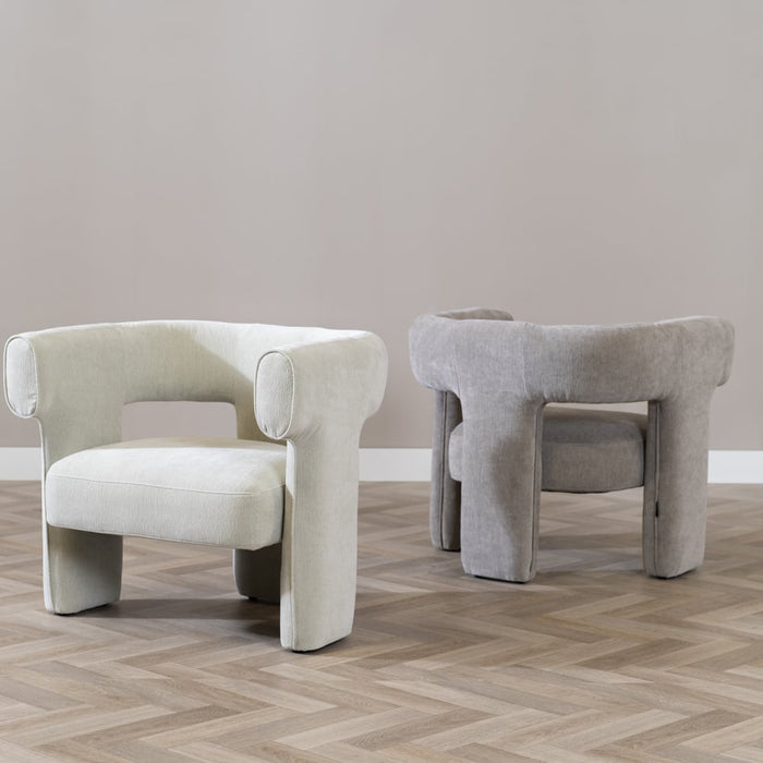 Bronx71 Scandinavische fauteuil Bibi chenille mintgroen