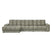 WOOOD Second Date Chaise Longue Links - Structure Velvet - Frost