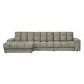 WOOOD Second Date Chaise Longue Links - Structure Velvet - Frost