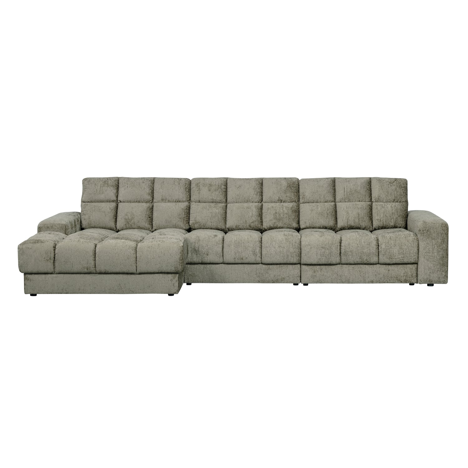 WOOOD Second Date Chaise Longue Links - Structure Velvet - Frost