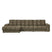 WOOOD Second Date Chaise Longue Links - Structure Velvet - Bonsai