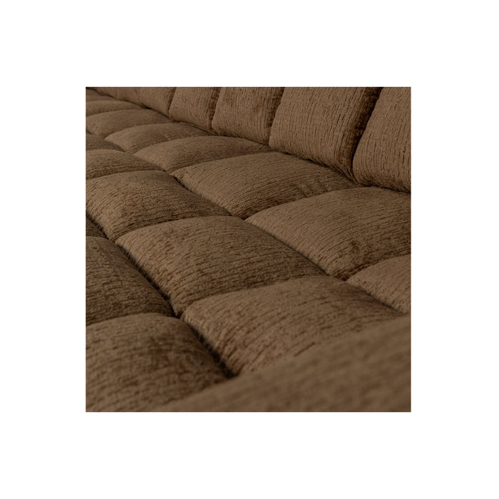 WOOOD Second Date Chaise Longue Links - Structure Velvet - Brass