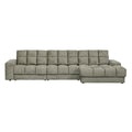 WOOOD Second Date Chaise Longue Rechts - Structure Velvet - Frost