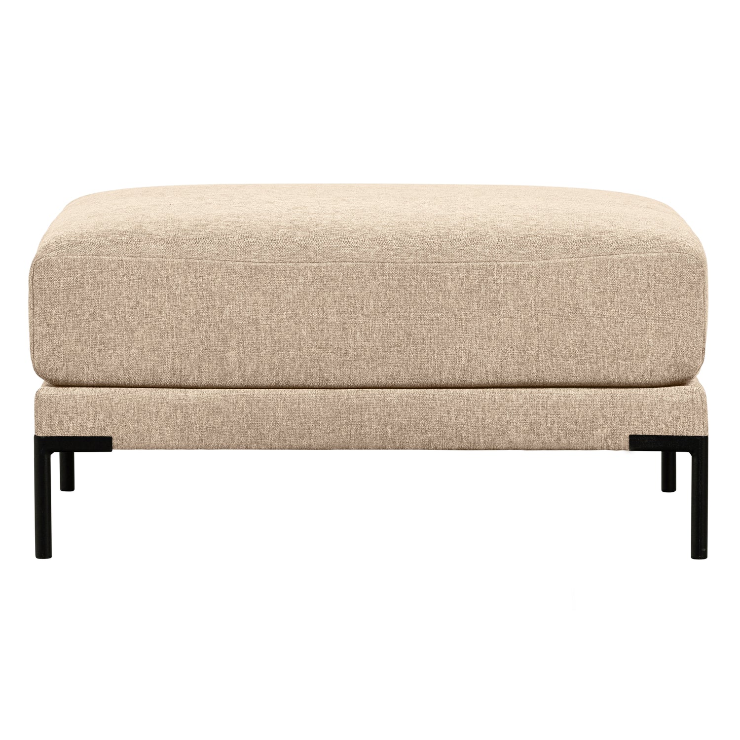 vtwonen Couple Poef - Polyester - Natural Melange - 44x100x100