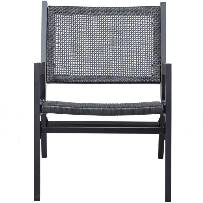 WOOOD Pem Tuin Fauteuils Armleuning - Aluminium - Zwart - Set van 2