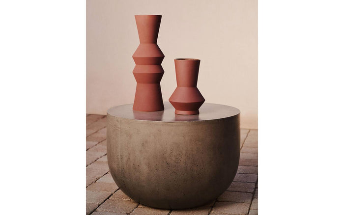 Kave Home - Ronde salontafel Garbet in cement Ø 60 cm