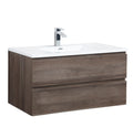 Badplaats Badkamermeubel Set Angela 100cm - Bruin Eiken