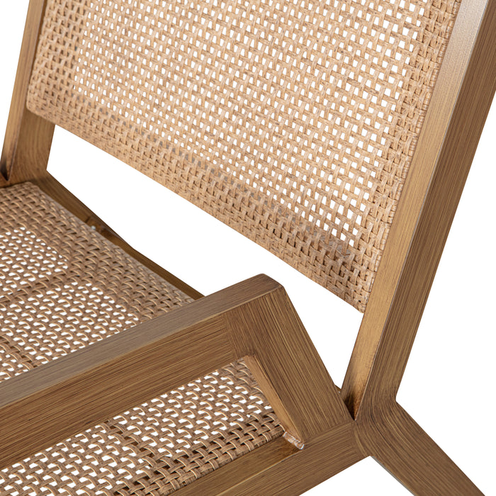 WOOOD Tuinfauteuil Met Armleuning Pem - Metaal - Naturel - 75x62x78