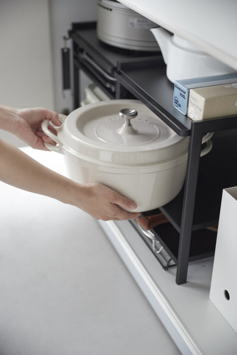 Yamazaki Keukenkast Organizer - 3 niveaus - Tower - Zwart