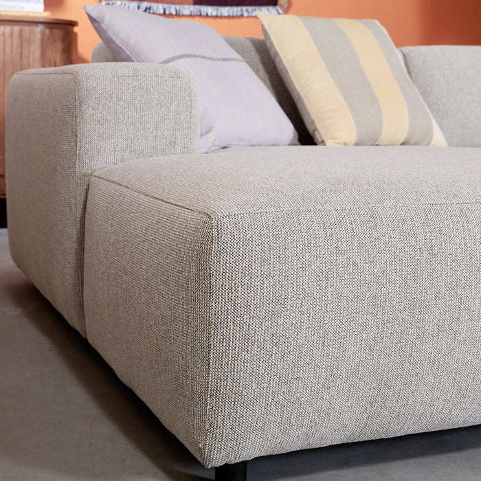 by fonQ Nova Hoekbank met Chaise Longue Links - Naturel Melange