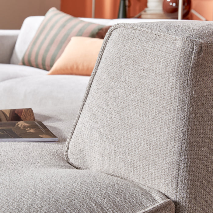 by fonQ Stretch Hoekbank Rechts - Naturel