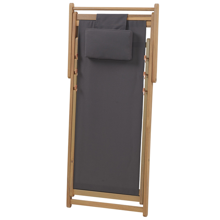 Beliani - AVELLINO - Strandstoel - Grijs - Polyester