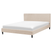 Beliani-FITOU -Tweepersoonsbed-Zandbeige-160 x 200 cm-Polyester