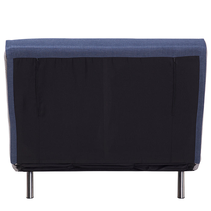 Beliani - FARRIS - Slaapbank 1-zit - Donkerblauw - Polyester