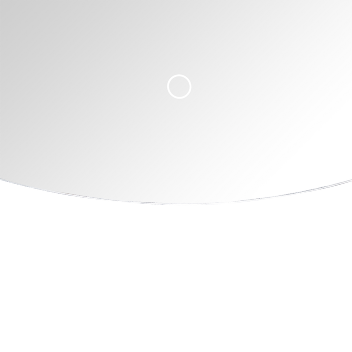 Beliani - LOUE - Wandspiegel met LED - Zilver - 60 x 100 cm - Glas