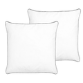 Beliani - DIRAN - Kussen set van 2 - Wit - 80 x 80 cm - Katoen