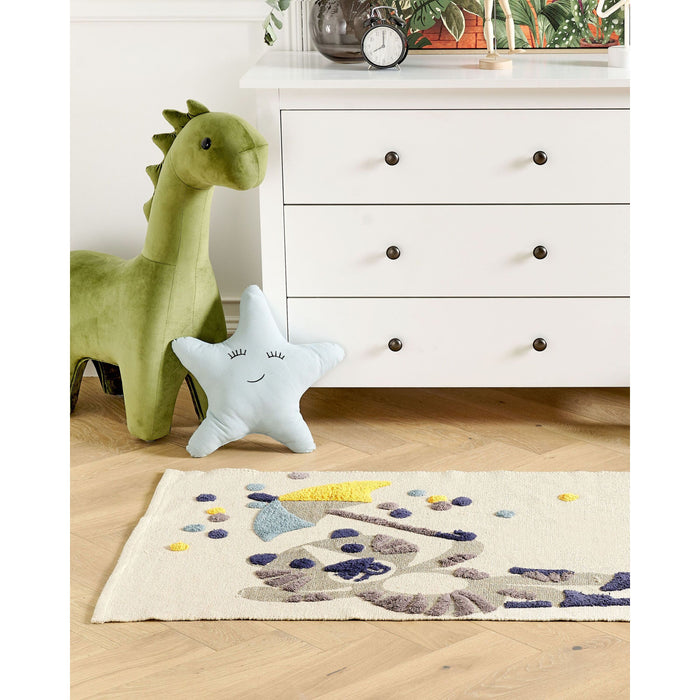 Beliani - SINGKIL - Vloerkleed - Beige - Katoen