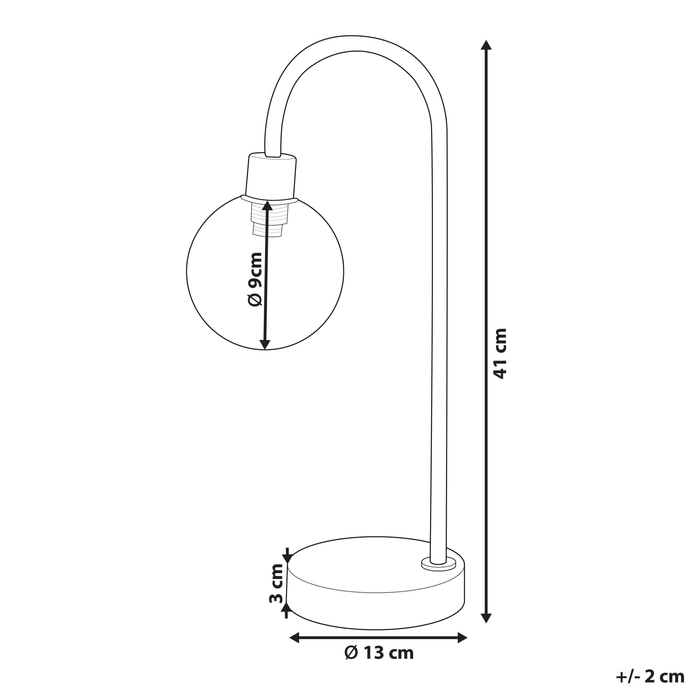 Beliani - RAMIS - Tafellamp - Goud - Staal