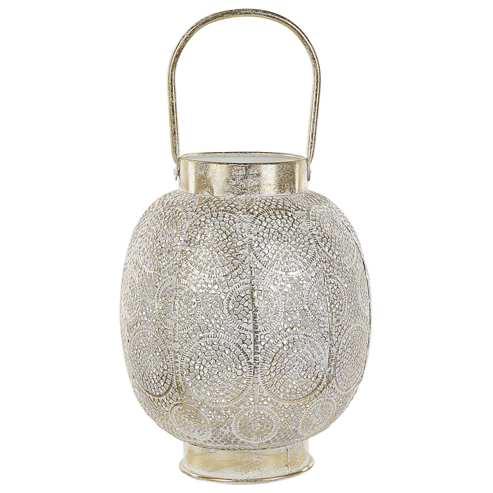 Beliani - LANTAU - Lantaarn - Goud - 40 cm - Metaal