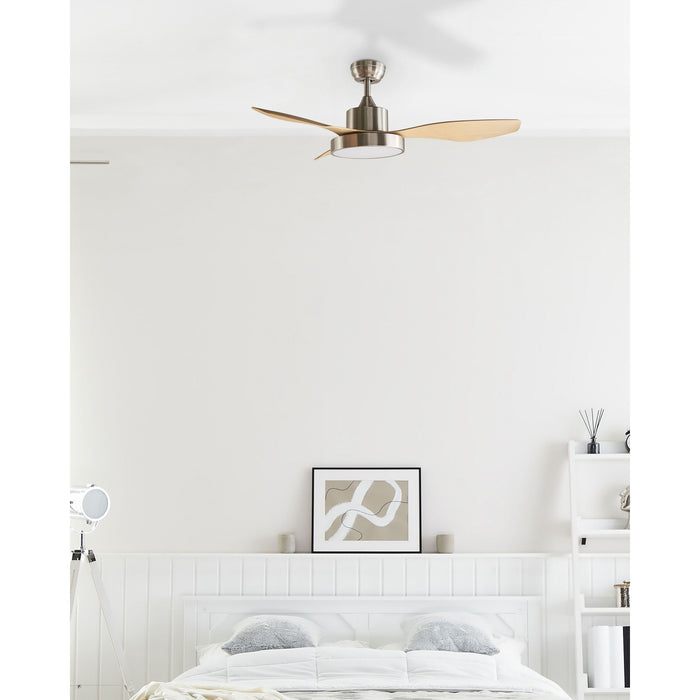 Beliani - BANDERAS - Plafondventilator - Zilver|bruin - IJzer