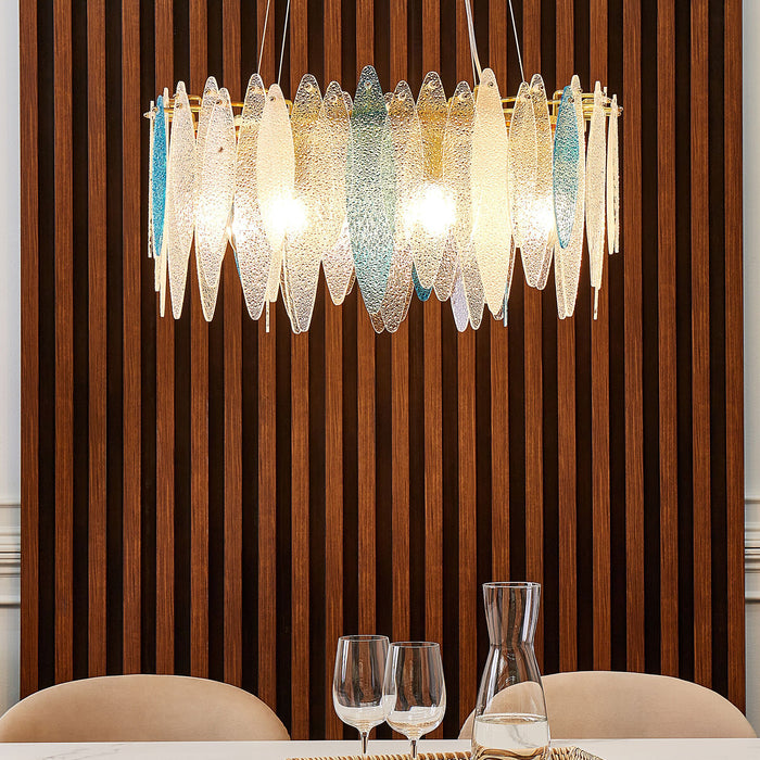 Beliani - MALACCA - Kroonluchter - Meerkleurig - Glas