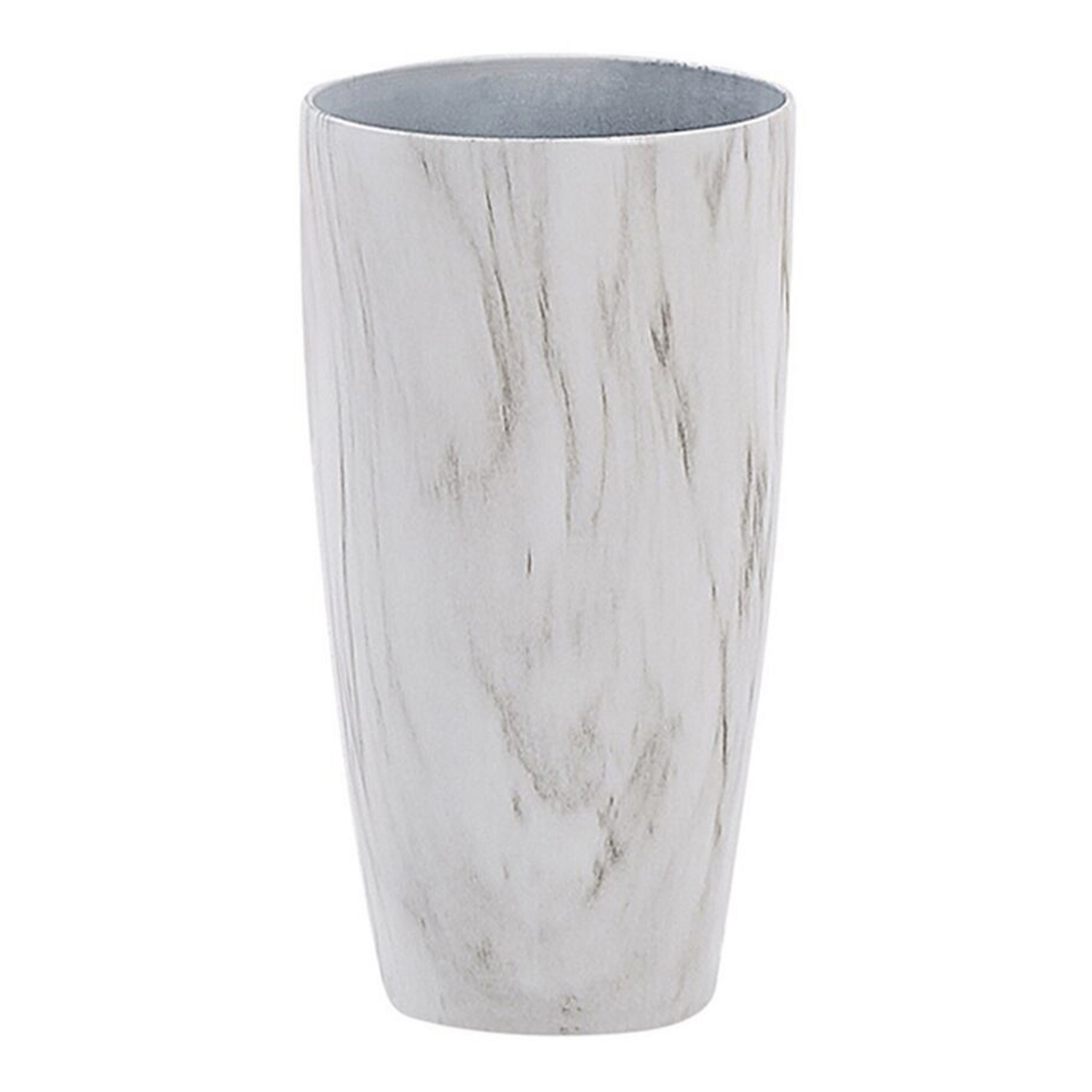 Beliani - LIMENARI - Plantenbak - Wit - 23 cm - Stenenmix