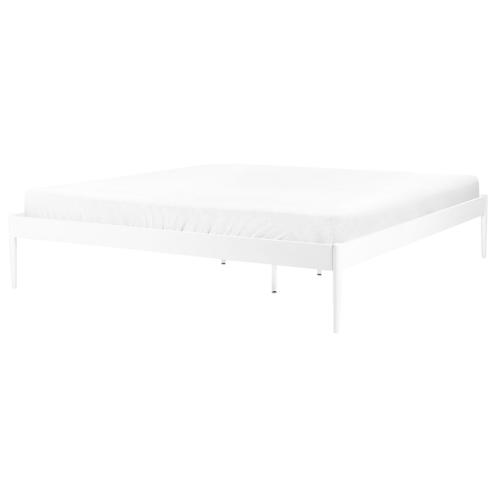 Beliani - VAURS - Tweepersoonsbed - Wit - 180 x 200 cm - Staal
