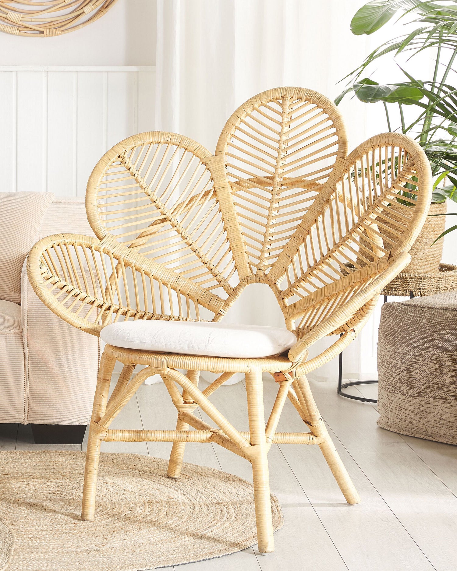 Beliani - FLORENTINE - Fauteuil - Natuurlijk - Rotan