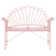 Beliani - CAVINIA - Tuinbank - Roze - Metaal