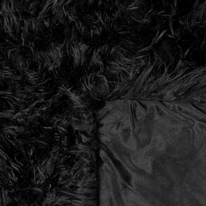 Beliani - DELICE - Plaid - Zwart - 150 x 200 cm - Acryl