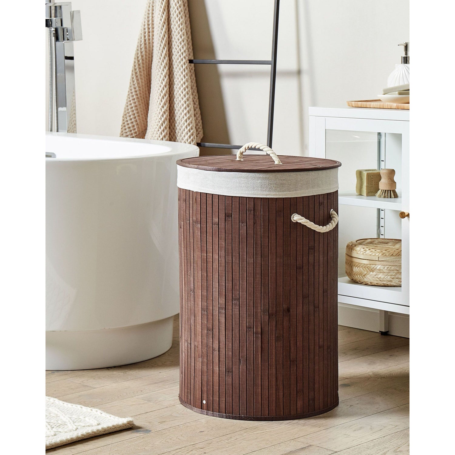 Beliani - SANNAR - Mand - Bruin - Bamboehout