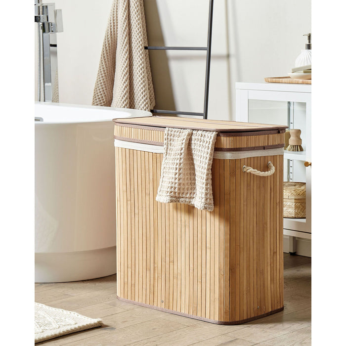 Beliani - KALTHOTA - Mand - Lichtbruin - Bamboehout