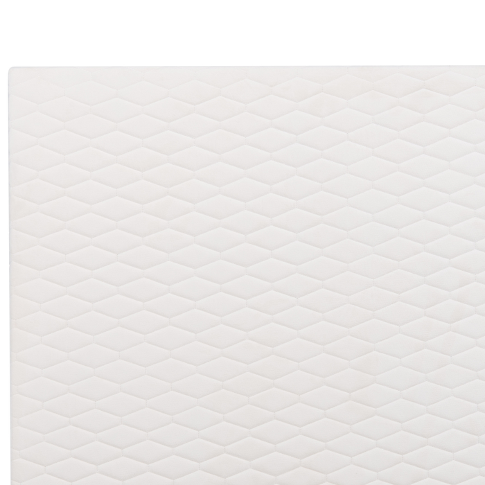 Beliani-BAYONNE-Eenpersoonsbed-Gebroken wit-90 x 200 cm-Fluweel