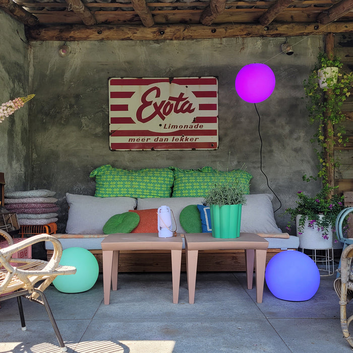 QAZQA Moderne buitenlamp wit 35 cm IP44 - Nura