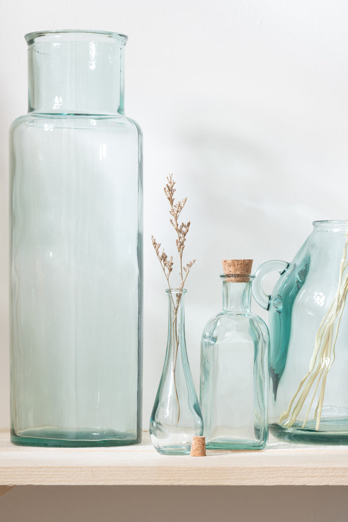 J-Line vaas Cilinder - glas - transparant - small - 44.5 cm hoog