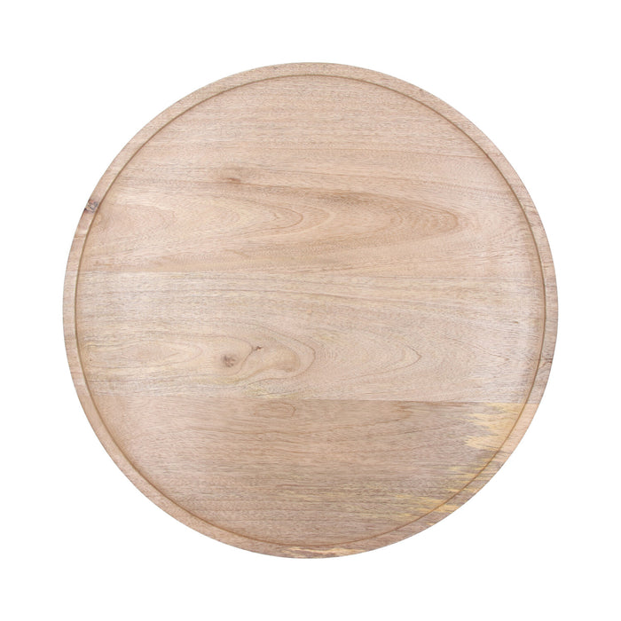 Return to Sender Dienblad Mangohout Ø 49 cm