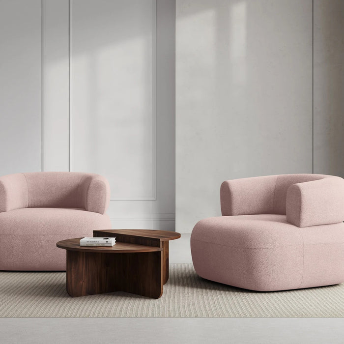 Micadoni Home Jenny Fauteuil Bouclé - Roze