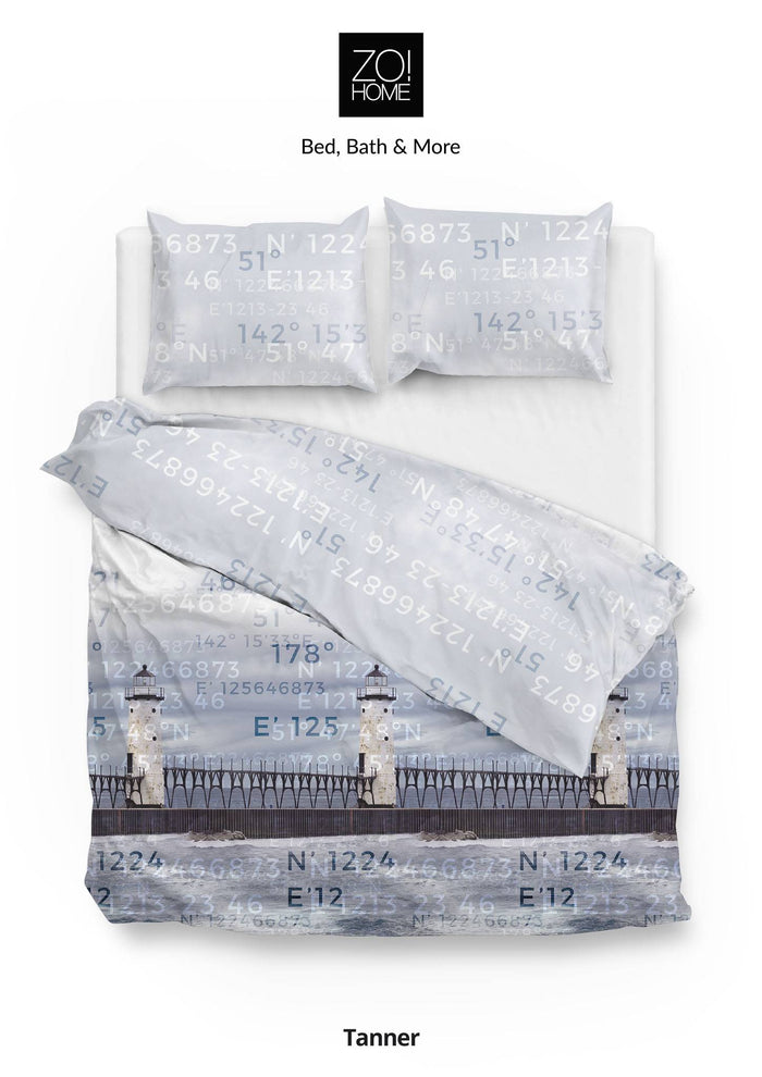 Zo Home Dekbedovertrek Katoen Satijn Tanner - blue 140x200|220cm